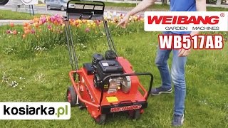 Aerator spalinowy Weibang WB517AB  zalety i praca w terenie [upl. by Nnarefinnej]