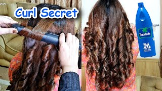 Top Secret to Get Big Hair Curls with Straightener [upl. by Manson638]