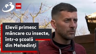 Elevii primesc mâncare cu insecte întro școală din Mehedinți [upl. by Eniledgam]