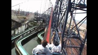 Pepsi Max Big One Roller Coaster Back Seat POV Blackpool Pleasure Beach UK England [upl. by Lokcin]