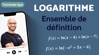 LOGARITHME  ENSEMBLE DE DÉFINITION [upl. by Aseneg452]