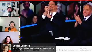 Penn amp Teller Fool us  Axel Adler  3 Legs Reaction Radio [upl. by Atnauqal]