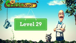 Gardenscapes  How to complete level 29 [upl. by Sheffield]