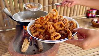 Crispy Fried Calamares Easy and Delicious Seafood Appetizer  Kusinela [upl. by Farhsa720]