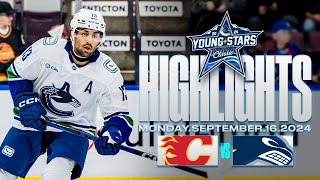 Canucks vs Flames Highlights  Young Stars Sept 16 2024 [upl. by Ntsyrk]