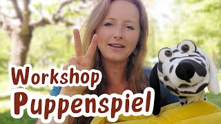 Im stehen oder sitzen spielen  Puppenspiel Workshop von Maya Raue [upl. by Oirram]