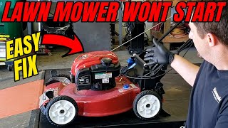 TORO Lawn Mower Wont Start Easy Fix [upl. by Asined]