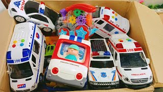 たくさんの『救急車』を箱にまとめ、坂道を走らせます☆緊急走行テスト！ quotAmbulancequot Minicar runs on a slope Emergency driving [upl. by Dnomde]