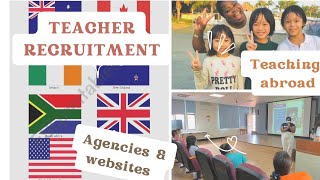 TEACHER RECRUITMENT AGENCIES AND WEBSITES FOR TEACHING ABROAD South African Teacher living abroad [upl. by Quickel]