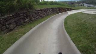 Alpine Slide in Stowe Vermont  7410  GoPro HD Headcam [upl. by Adnam]