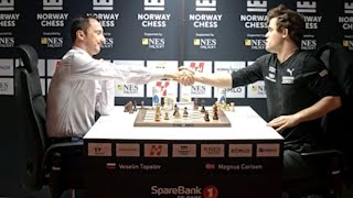 FINAL ARMAGEDDON GAME of The TOURNAMENT Magnus Carlsen vs Veselin Topalov  Norway Chess 2022 [upl. by Yrrac]