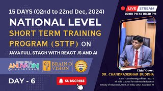 Day 7  National Level Short Term Training Program on Java Full Stack with React JS and AI [upl. by Ttelracs]