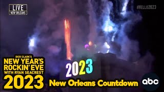 Dick Clarks New Years Rockin Eve 2023 with Ryan Seacrest New Orleans Countdown 2022 to 2023 HD [upl. by Enylodnewg391]