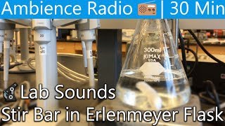 🔬Stir Bar in Erlenmeyer Flask  Science Lab Sounds  Ambience Radio 📻 [upl. by Alaikim537]