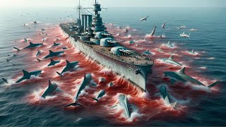 Sharks Attacked This US Warship and What Happened Next Shocked the World [upl. by Roswald796]