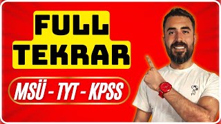 MSÜ KPSS TYT TÜRKÇE FULL TEKRAR 2024 🔴MSÜ FULL TEKRAR KPSS FULL TEKRAR ile Sınavı FULLEYECEKSİN [upl. by Leta43]