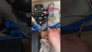 Motorhome Shurflo Water Pump Leak  Replaced amp Fixed [upl. by Amehr999]