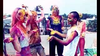 HOLI Indian Festival Celibrates By The Foreigners  Puri Odisha [upl. by Hewe]