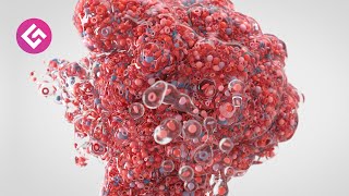 Particle Advection Blob  C4D  XParticles Tutorial Free Project [upl. by Amalburga691]