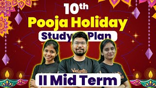 10th All Subjects  Pooja Holidays Study Plan  2nd Mid Term  State Board [upl. by Benildas818]