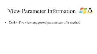 IntelliJ IDEA Tricks  Lecture 8 View Parameter Information [upl. by Ahseei]