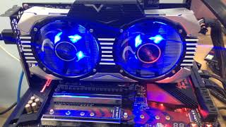 Leadtek WinFast GTX1060 HURRICANE 6GB LED mov [upl. by Enelaehs]