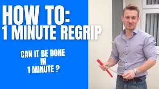 How to Put on a Golf Grip in 1 minute yes 1 minute [upl. by Mintz338]