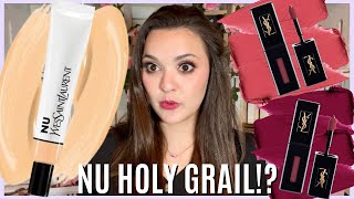 YSL Beauty Nu Bare Look Skin Tint  Vinyl Cream Lip Stain  Tatouage Couture Liquid Matte Lip Stain [upl. by Haleigh]