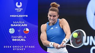 Maria Sakkari v Daniela Seguel Highlights  United Cup 2024 Group B [upl. by Gav855]