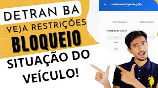 Como consultar situação do veículo DETRAN BA LICENCIAMENTO  Jaime Marques [upl. by Navi]