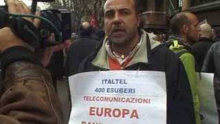 Sciopero IT Telecom Roma 2750 dipendenti mobilitati dal 23 marzo 2010 [upl. by Brodsky]