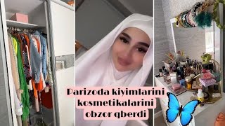 Parizoda kiyimlarini kosmetikalarini obzor qberdi☺️✨Like koment yozmaganlani teli ishlami qosn😌🤪 [upl. by Normie]