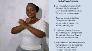 East African Anthem Swahili version and Kenyan Sign Language full version Swahili lyrics [upl. by Furey]