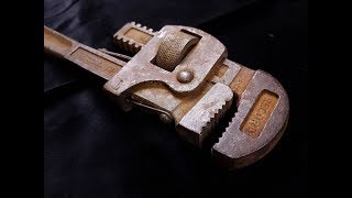 Record 10 Stillson wrench spanner restoration [upl. by Terza]