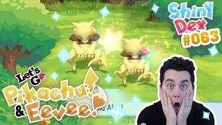 INSANE TWO SHINY ABRA in POKEMON LETS GO PIKACHU AND EEVEE [upl. by Medlin]