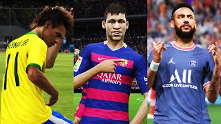 NEYMAR JR IN EVERY FIFA 1022 [upl. by Llednew]