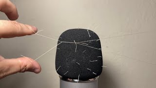 Hair Threading on Mic ASMR No Talking [upl. by Onitnevuj]