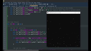 Basic Particle system in pure Batch Script [upl. by Amii]