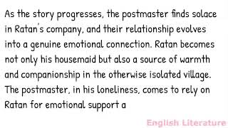 Detailed summary of The Postmaster by Rabindranath Tagore [upl. by Arvad575]