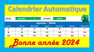 Créer le Calendrier de 2024 🎂 🗓️ [upl. by Tabber]