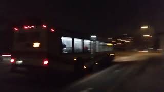 Transit night SamTrans 2009 gillig BRT 469 on route 397 [upl. by Novahs]