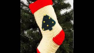 free crochet christmas stocking pattern [upl. by Attennhoj]