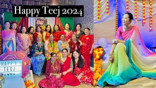 Teejako rahara aayo Bari lai  Teej celebration 2024 LeconfieldUk [upl. by Eal105]