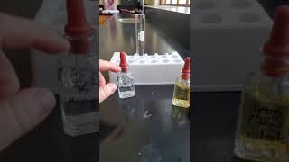 Potassium thiocyanate and iron III nitrate [upl. by Nuawtna]