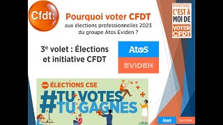 Elections professionnelles 2023 et initiative CFDT Atos Eviden [upl. by Bornstein497]