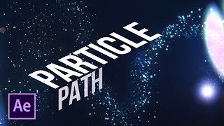 Create Particles Along a Path  After Effects Tutorial No Plugins [upl. by Nunci625]