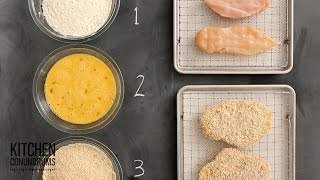 The Standard Breading Process in 3 Easy Steps  Kitchen Conundrums with Thomas Joseph [upl. by Lindsy335]