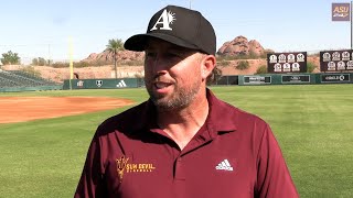 ASU pitching coach Jeremy Accardo fall media availability 10102024 [upl. by Nonnaehr]