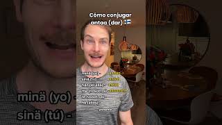 CÓMO DECIR DAR EN FINLANDÉS shorts idiomas finlandia aprender [upl. by Guss426]