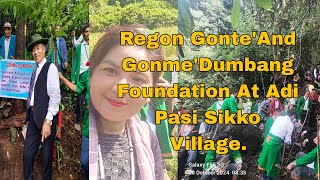 Regon Dumbang Foundation Programme at Adi Pasi Sikko village [upl. by Enenaej]